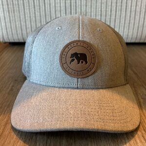 The Normal Brand Gray Cap with Brown Patch